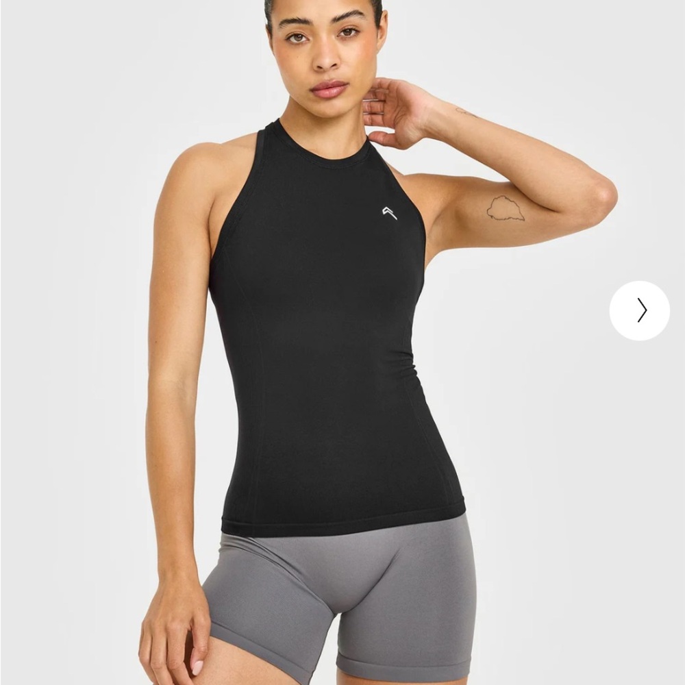 Oner Active Black Tank Top and Gray Shorts